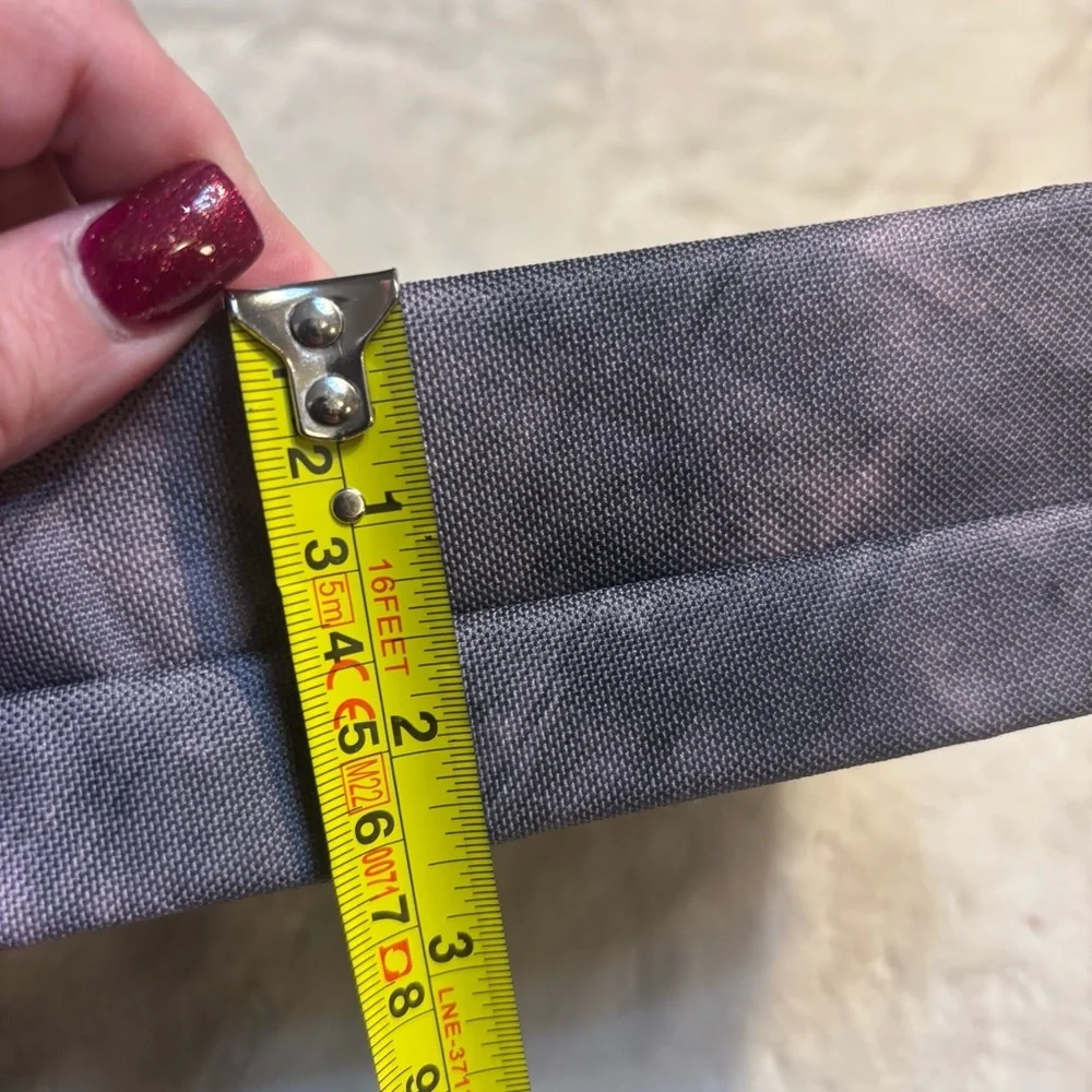NEW Thirty-One Zipper Pouch AL69 Dusky Smoke Gray shades Cosmetic Bag Abstract